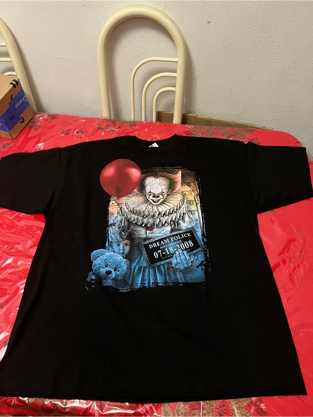 “It” the movie pennywise Dream police 2008 black tshirt  XXL  promo film tee